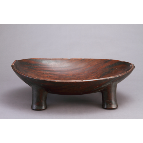 A Rare Tahitian Wood Kava Bowl
